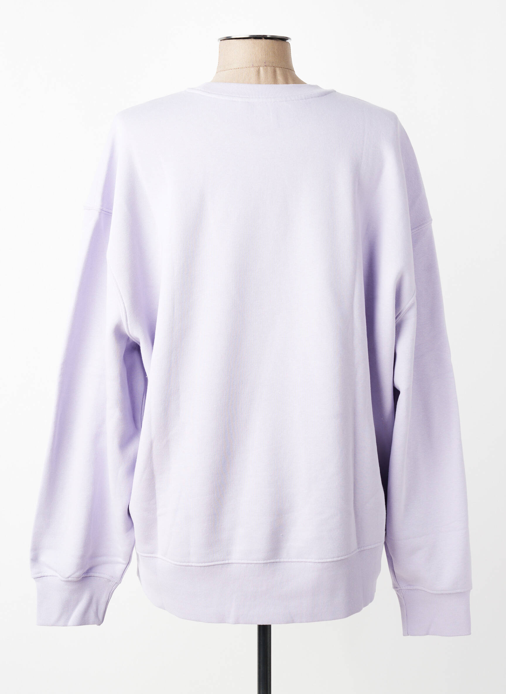 Sweat-shirt sérigraphie floquée manches longues violet LES POULETTES FITNESS femme
