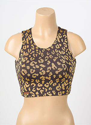 Soutien-gorge sans armature brassieres marron LES POULETTES FITNESS femme