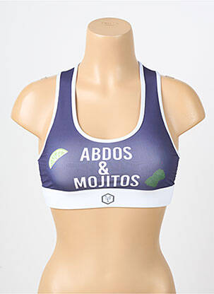 Soutien-gorge sans armature brassieres bleu LES POULETTES FITNESS femme