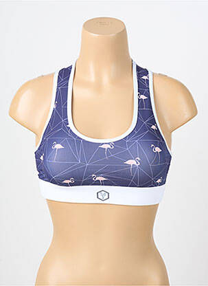 Soutien-gorge sans armature brassieres bleu LES POULETTES FITNESS femme