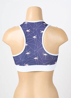 Soutien-gorge sans armature brassieres bleu LES POULETTES FITNESS femme