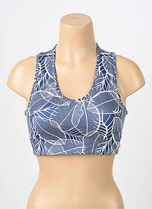 Soutien-gorge sans armature brassieres bleu LES POULETTES FITNESS femme