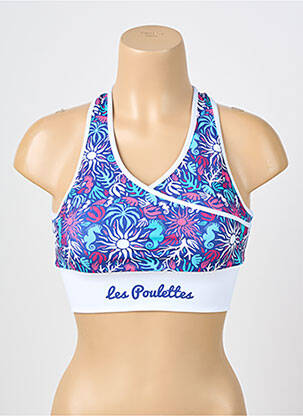 Soutien-gorge sans armature brassieres bleu LES POULETTES FITNESS femme