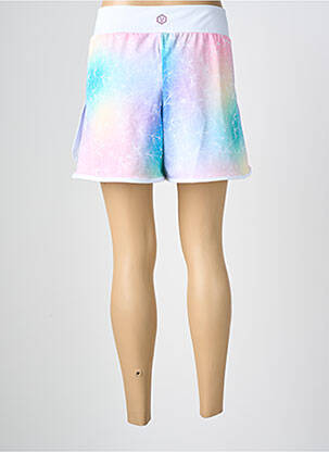Short coupe droite bleu LES POULETTES FITNESS femme
