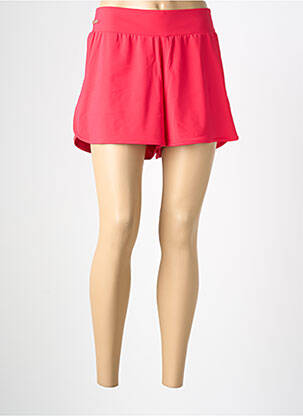 Short coupe droite rouge LES POULETTES FITNESS femme