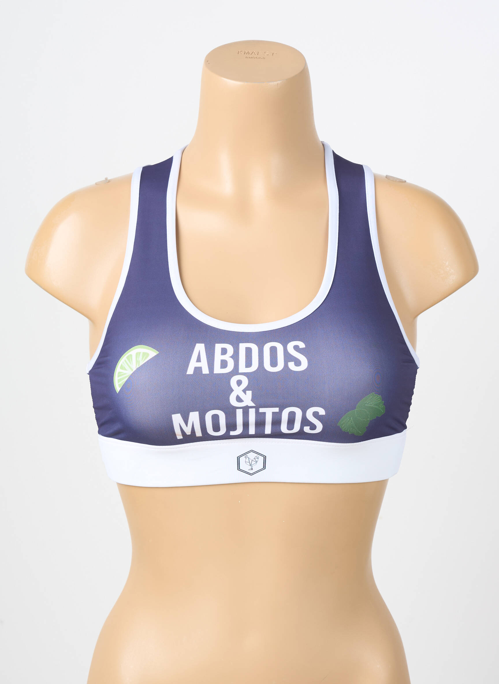 Soutien-gorge sans armature brassieres bleu LES POULETTES FITNESS femme
