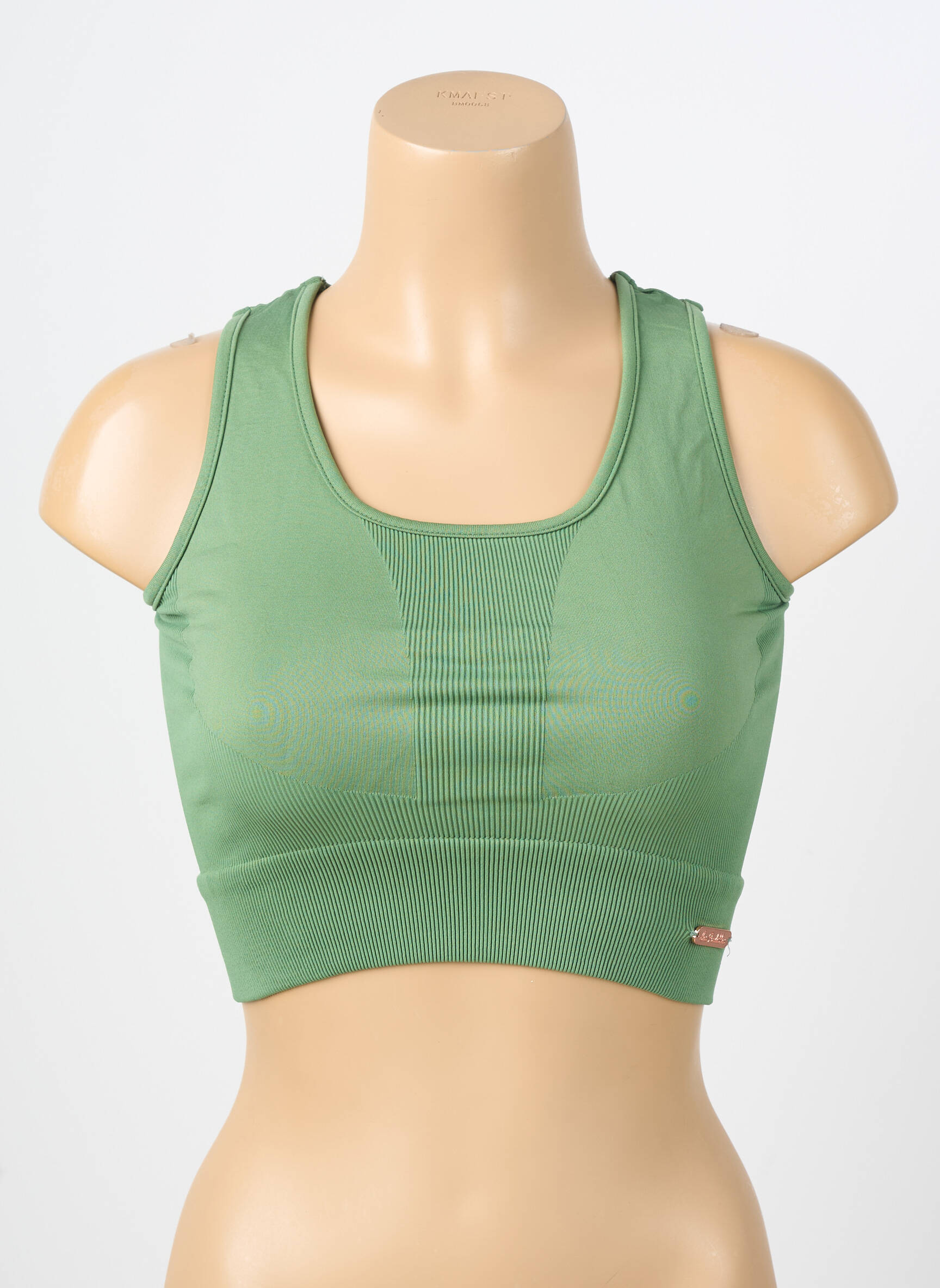 Soutien-gorge sans armature brassieres vert LES POULETTES FITNESS femme