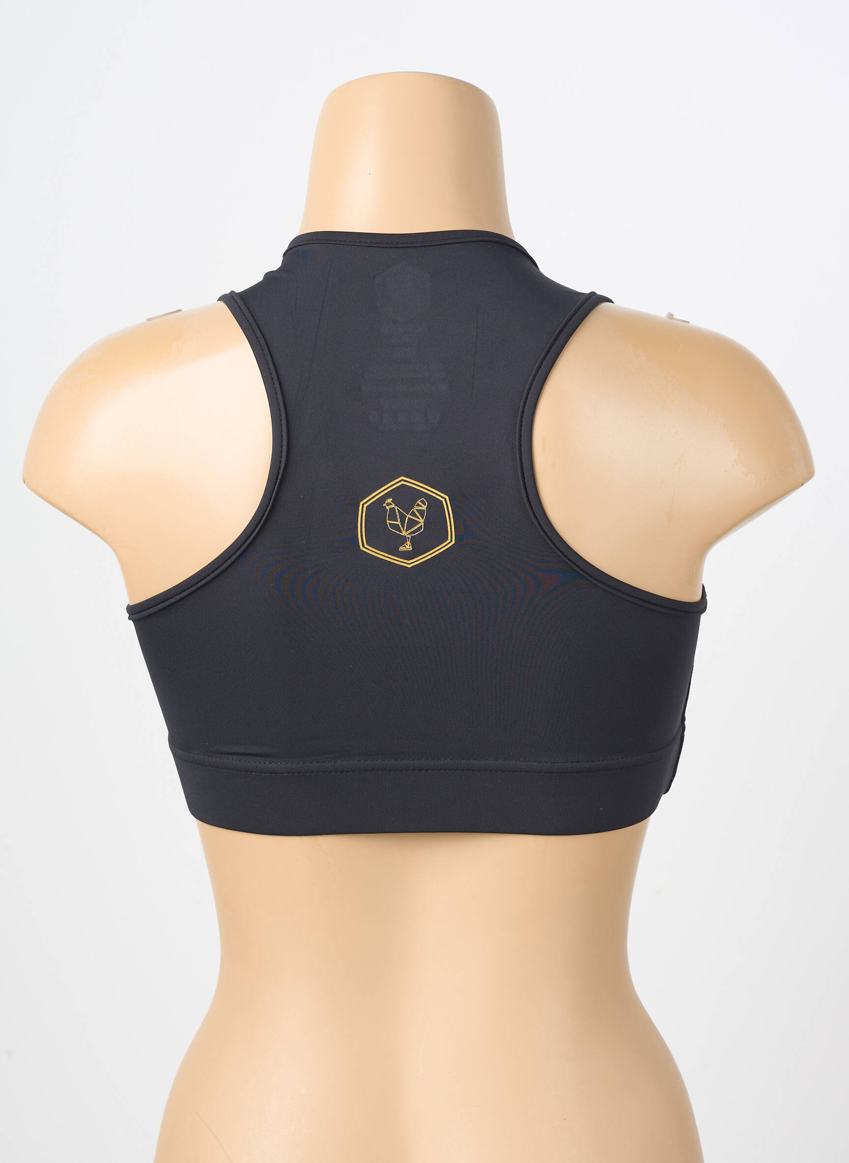 Soutien-gorge sans armature brassieres noir LES POULETTES FITNESS femme