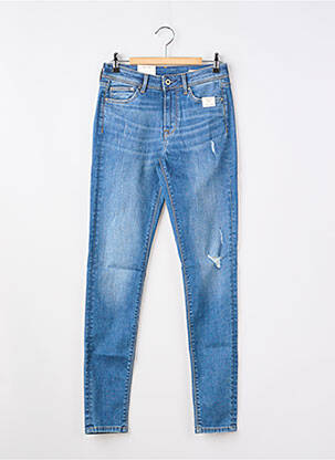 Jeans coupe slim effet usé délavé bleu PEPE JEANS fille