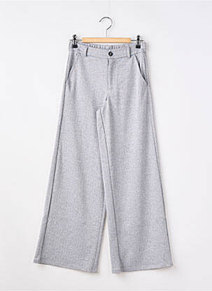 Pantalon droit fermeture zippée sous rabat boutonné gris GARCIA fille