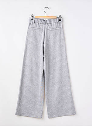 Pantalon droit fermeture zippée sous rabat boutonné gris GARCIA fille