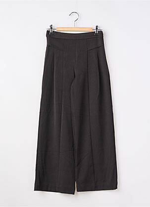 Pantalon large tissage popeline noir MAYORAL fille