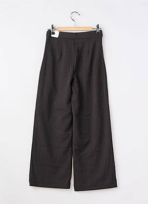 Pantalon large tissage popeline noir MAYORAL fille