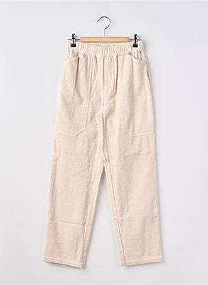 Pantalon slim stretch taille élastique beige LE TEMPS DES CERISES fille