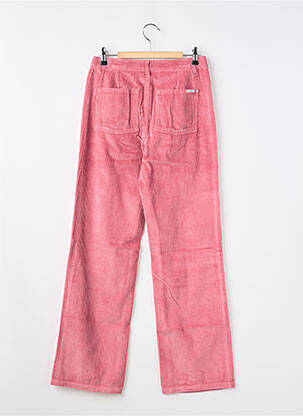 Pantalon droit fermeture zippée sous rabat boutonné rose GARCIA fille