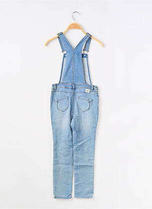 Salopette broderie fines bretelles bleu IKKS fille