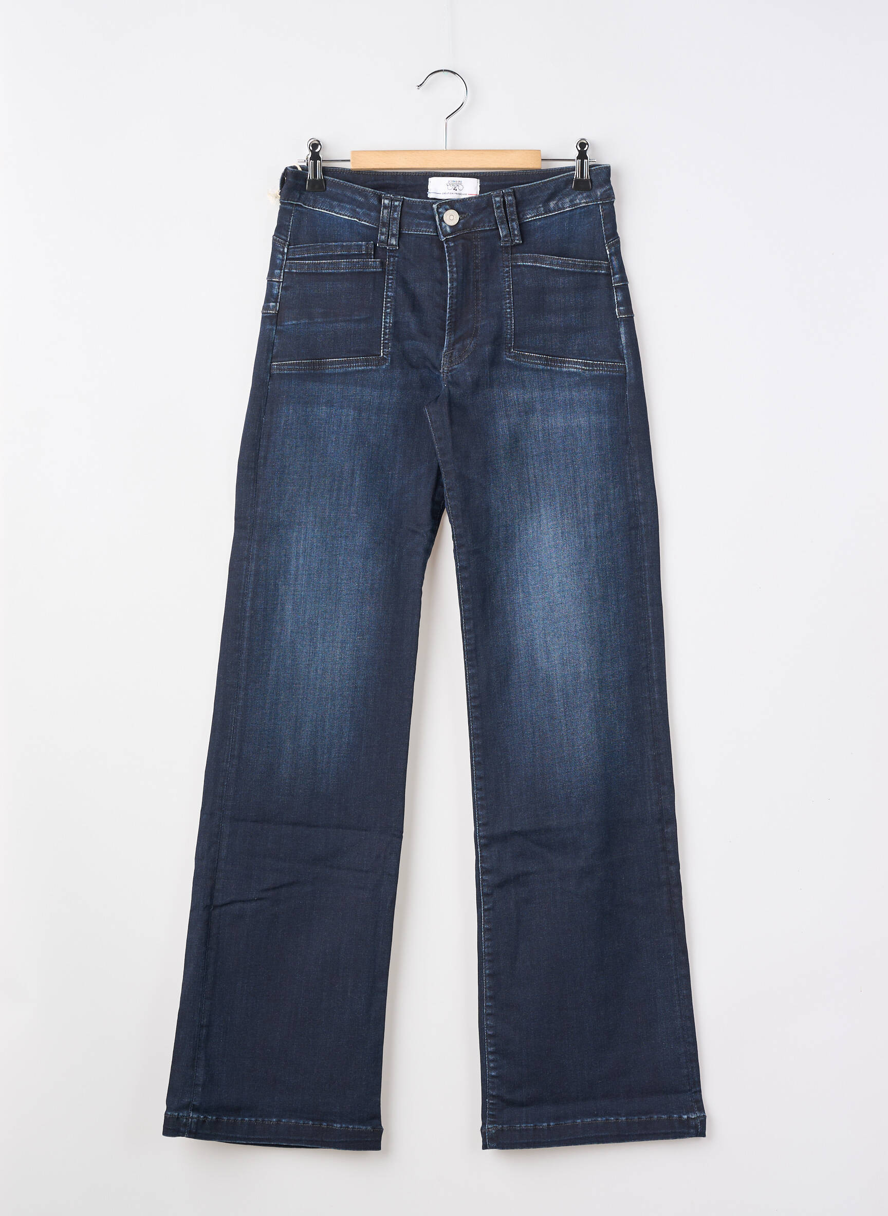 Jeans coupe droite taille normale bleu LE TEMPS DES CERISES fille