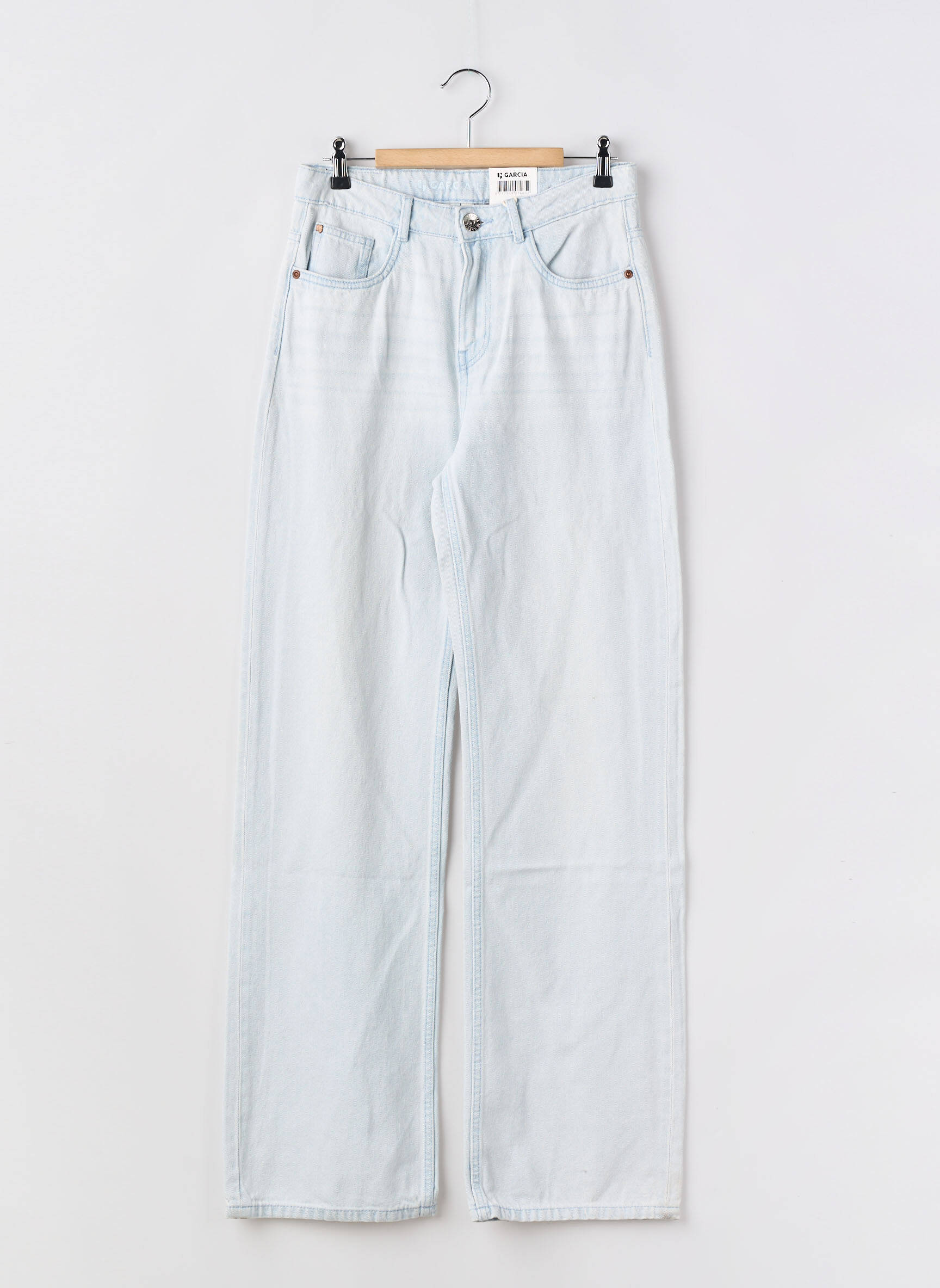 Jeans coupe droite taille normale bleu GARCIA fille