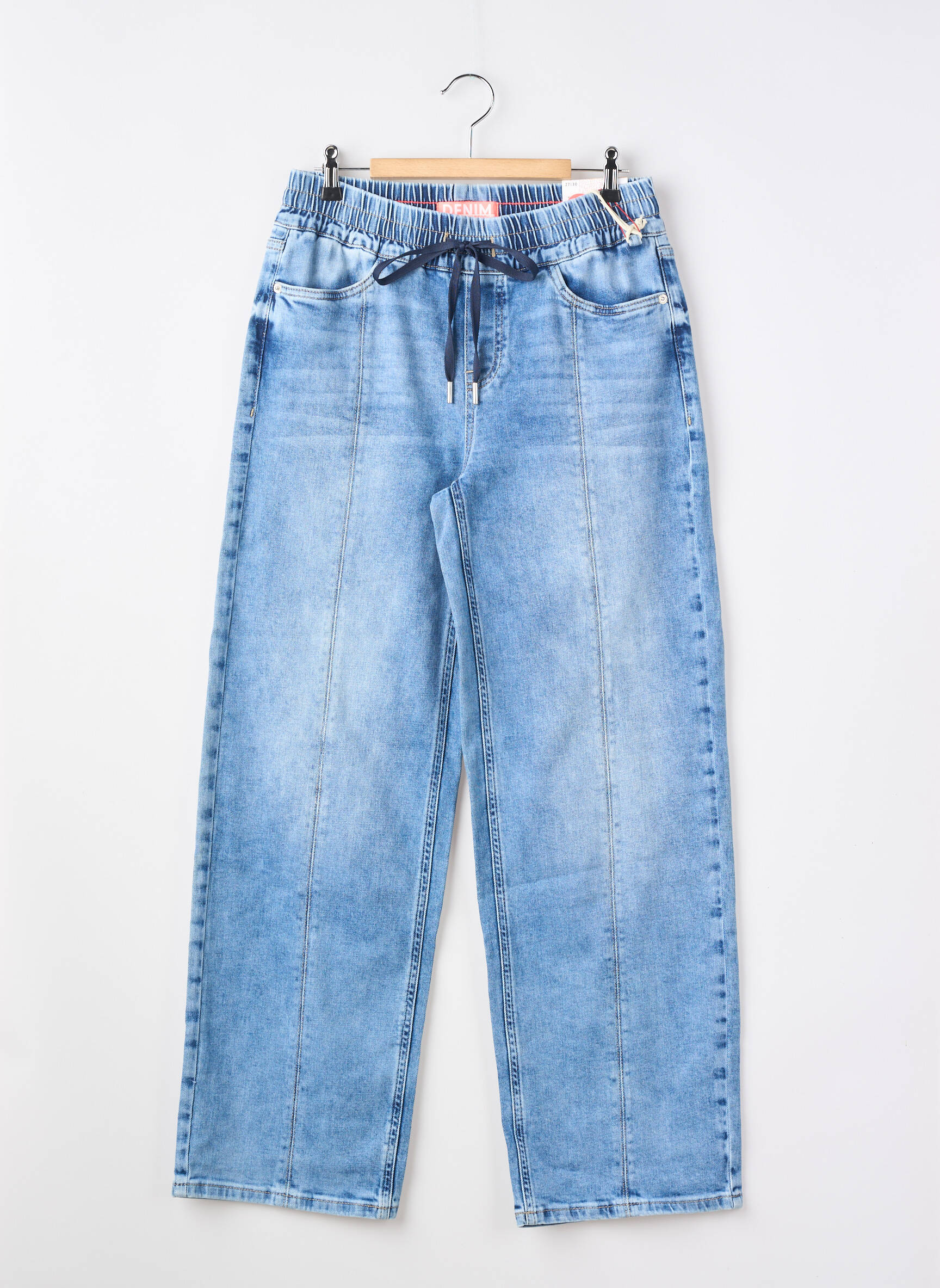 Jean coupe mom tissage brut taille normale bleu STREET ONE femme