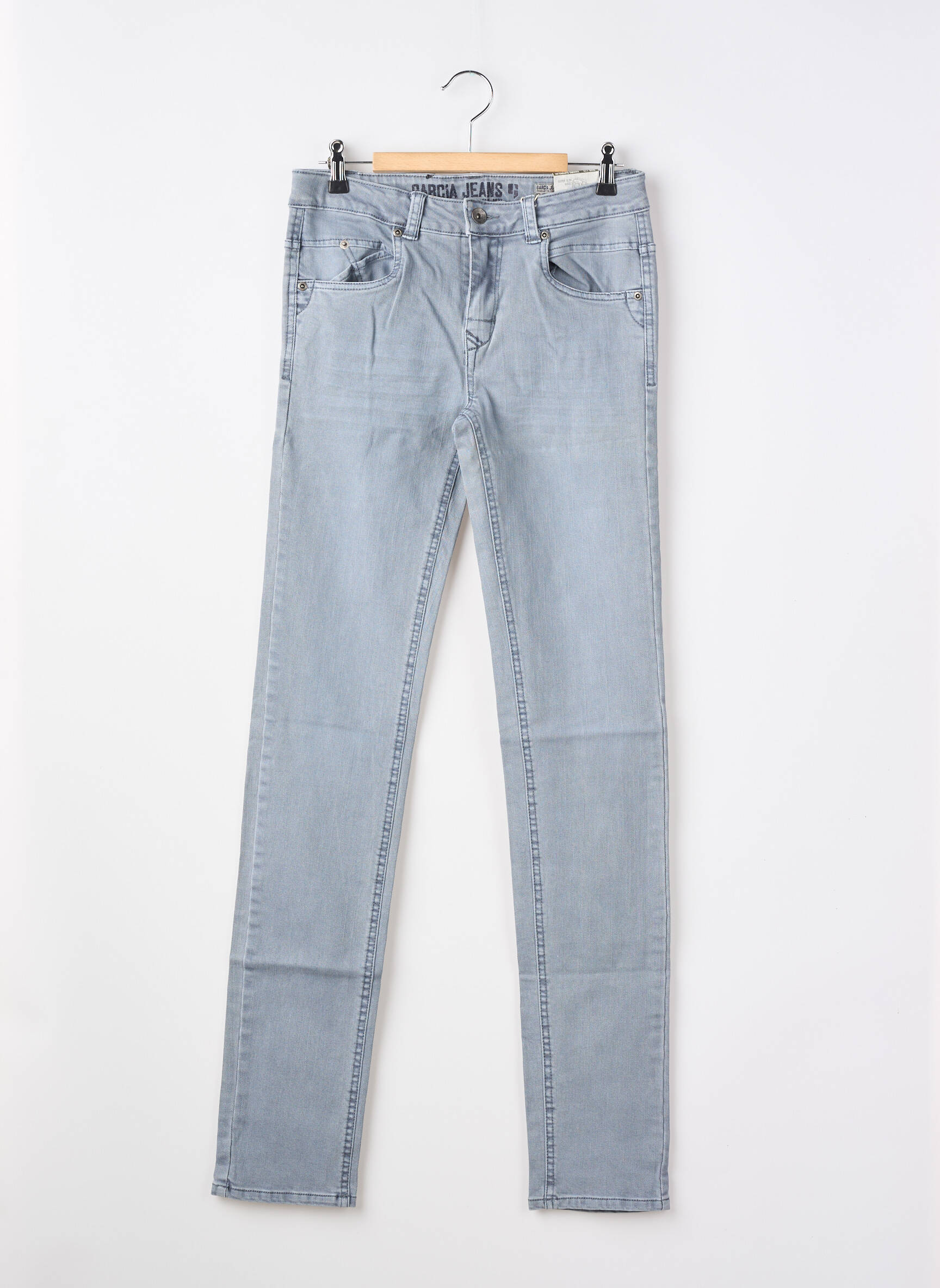 Jeans coupe slim taille normale gris GARCIA fille