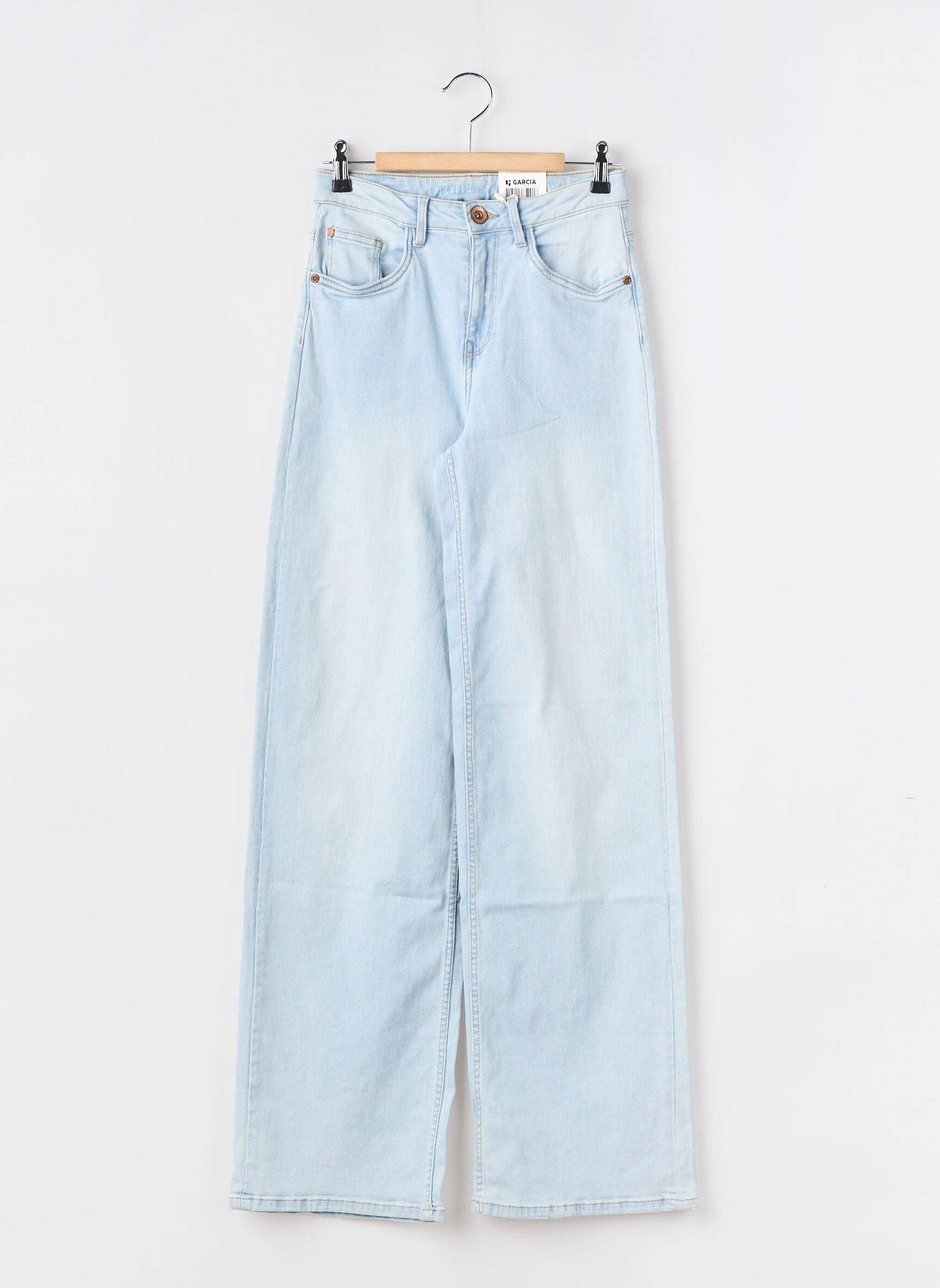 Jeans coupe droite taille normale bleu GARCIA fille