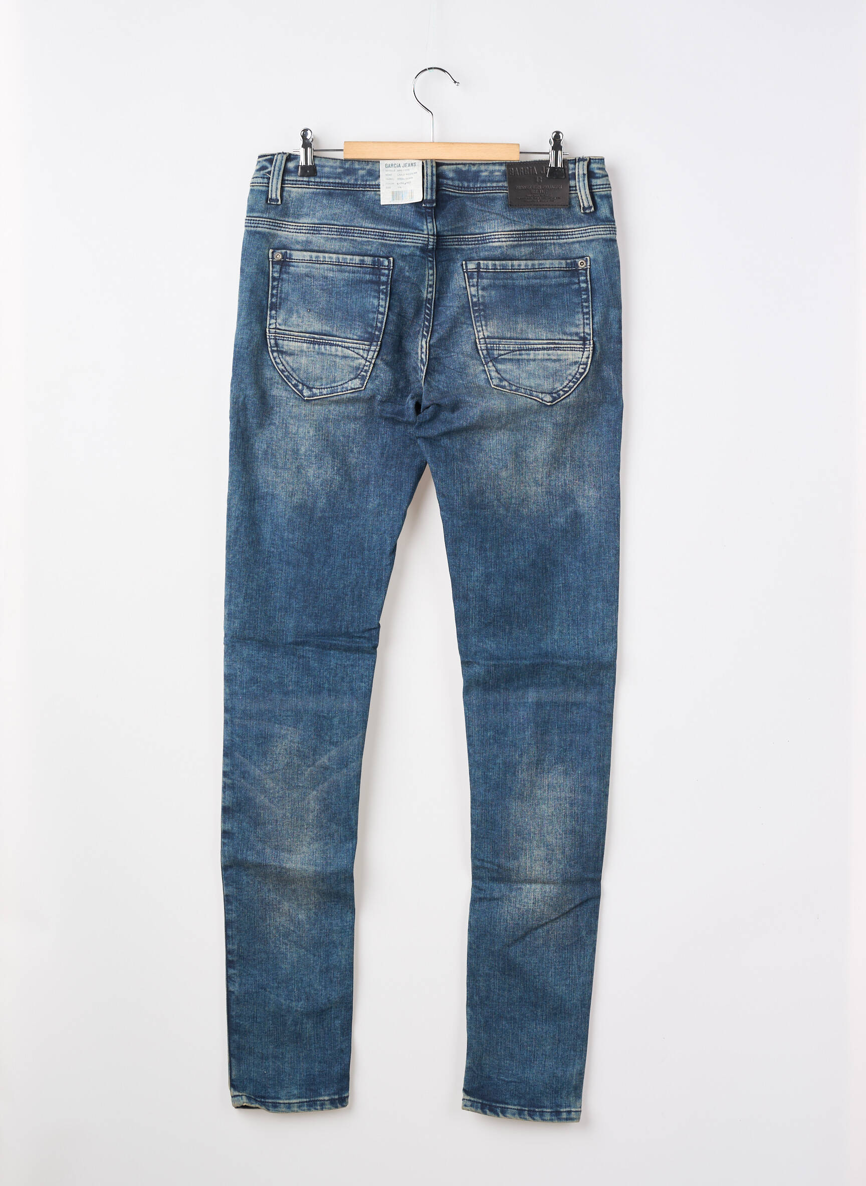 Jeans coupe slim tissage brut bleu GARCIA garçon