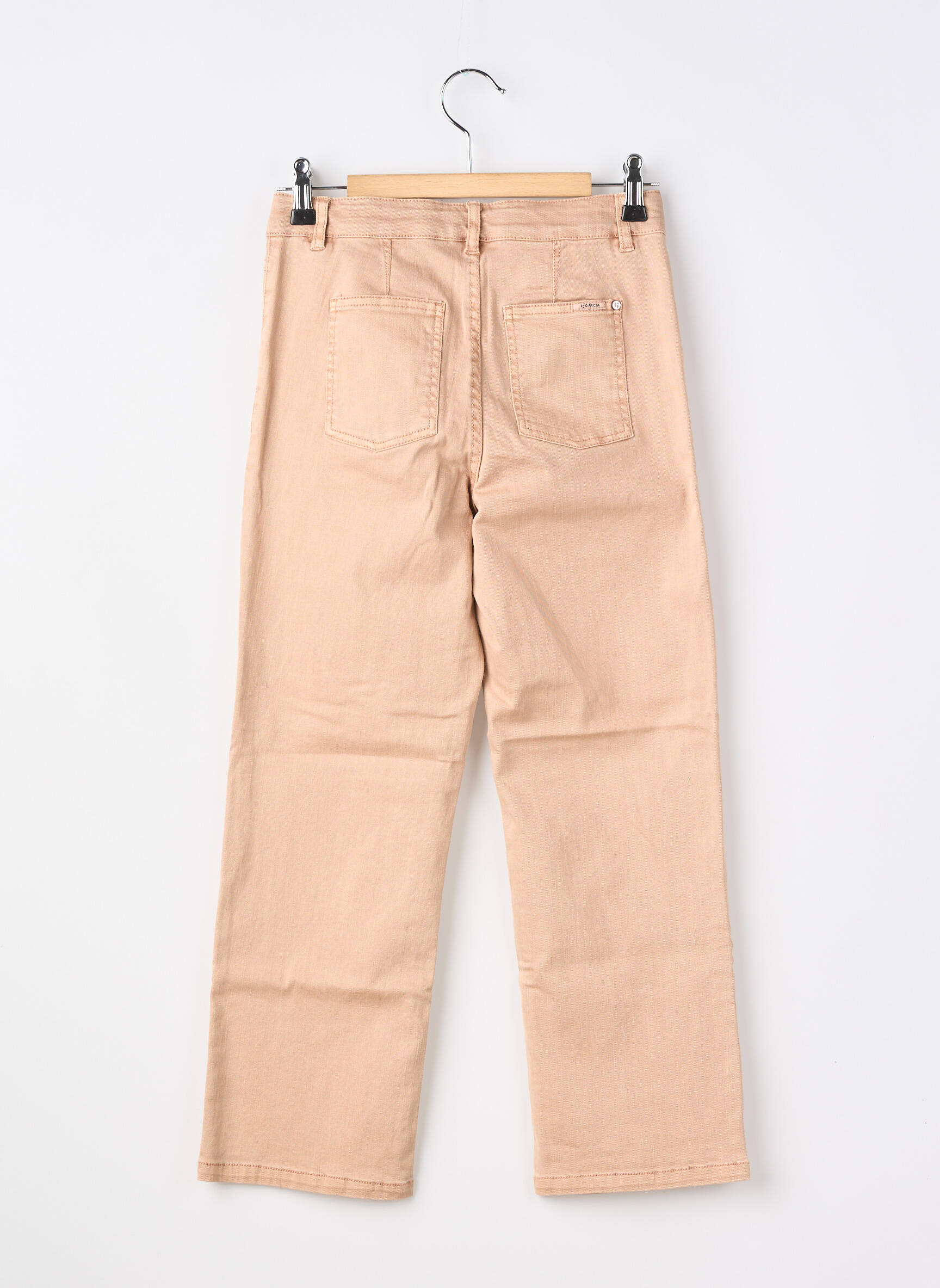Jeans coupe slim taille normale beige GARCIA fille