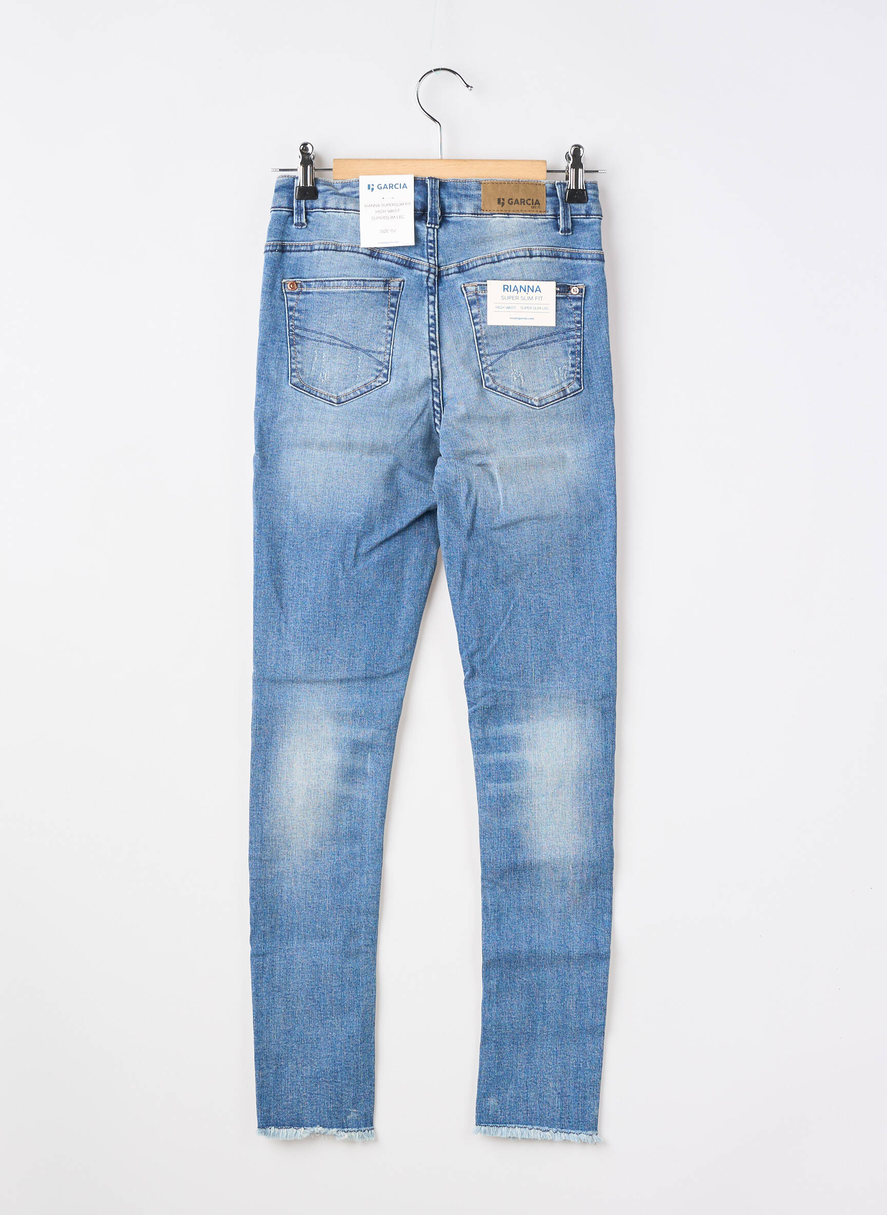 Jeans coupe slim taille normale bleu GARCIA fille