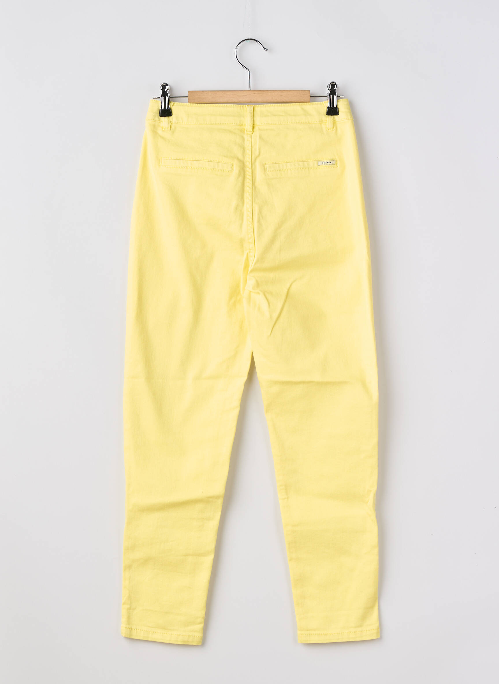 Jeans coupe slim taille normale jaune GARCIA fille