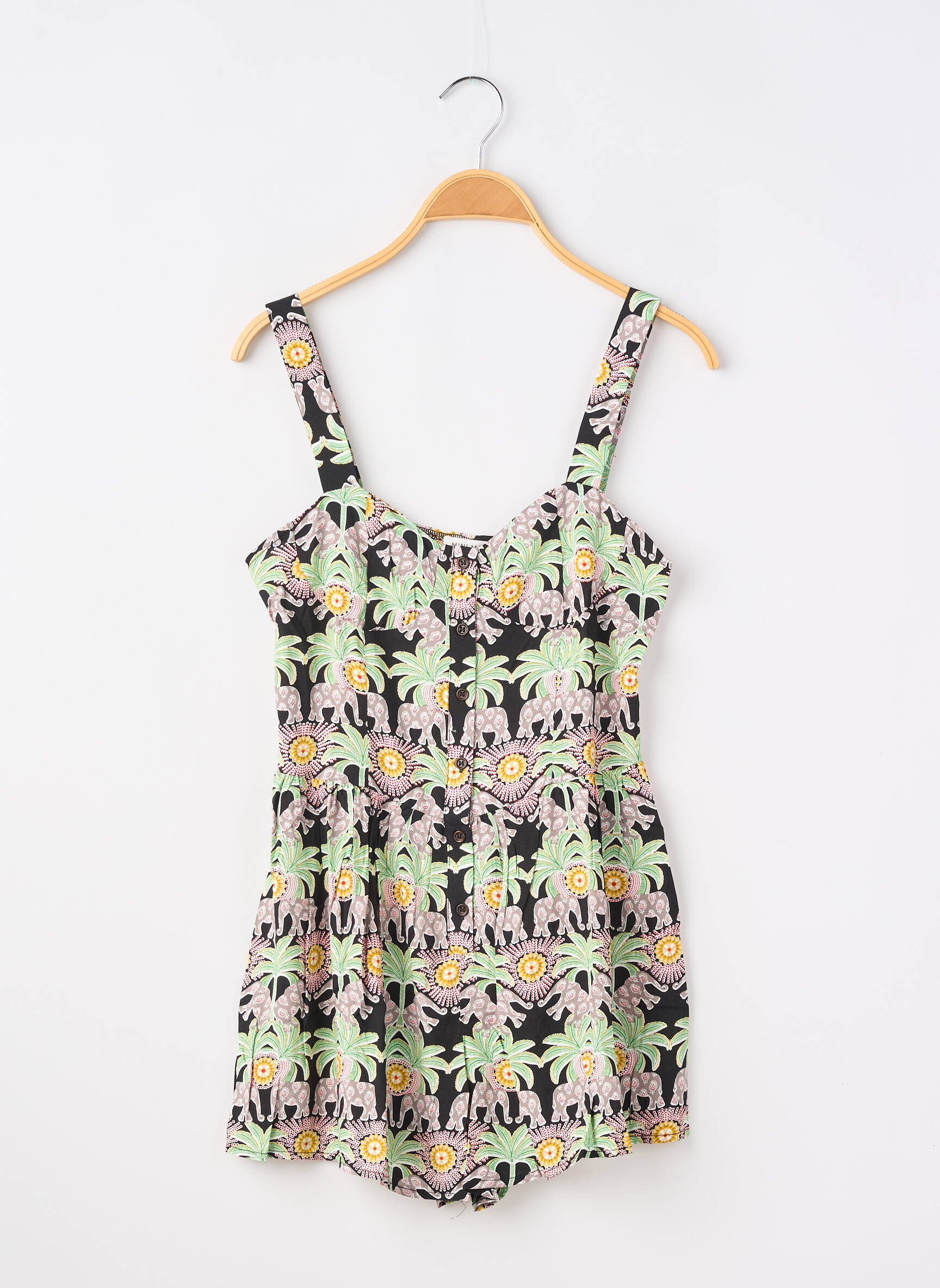 Combishort imprimé tie and dye fines bretelles noir MINI MOLLY BY MOLLY BRAKEN fille