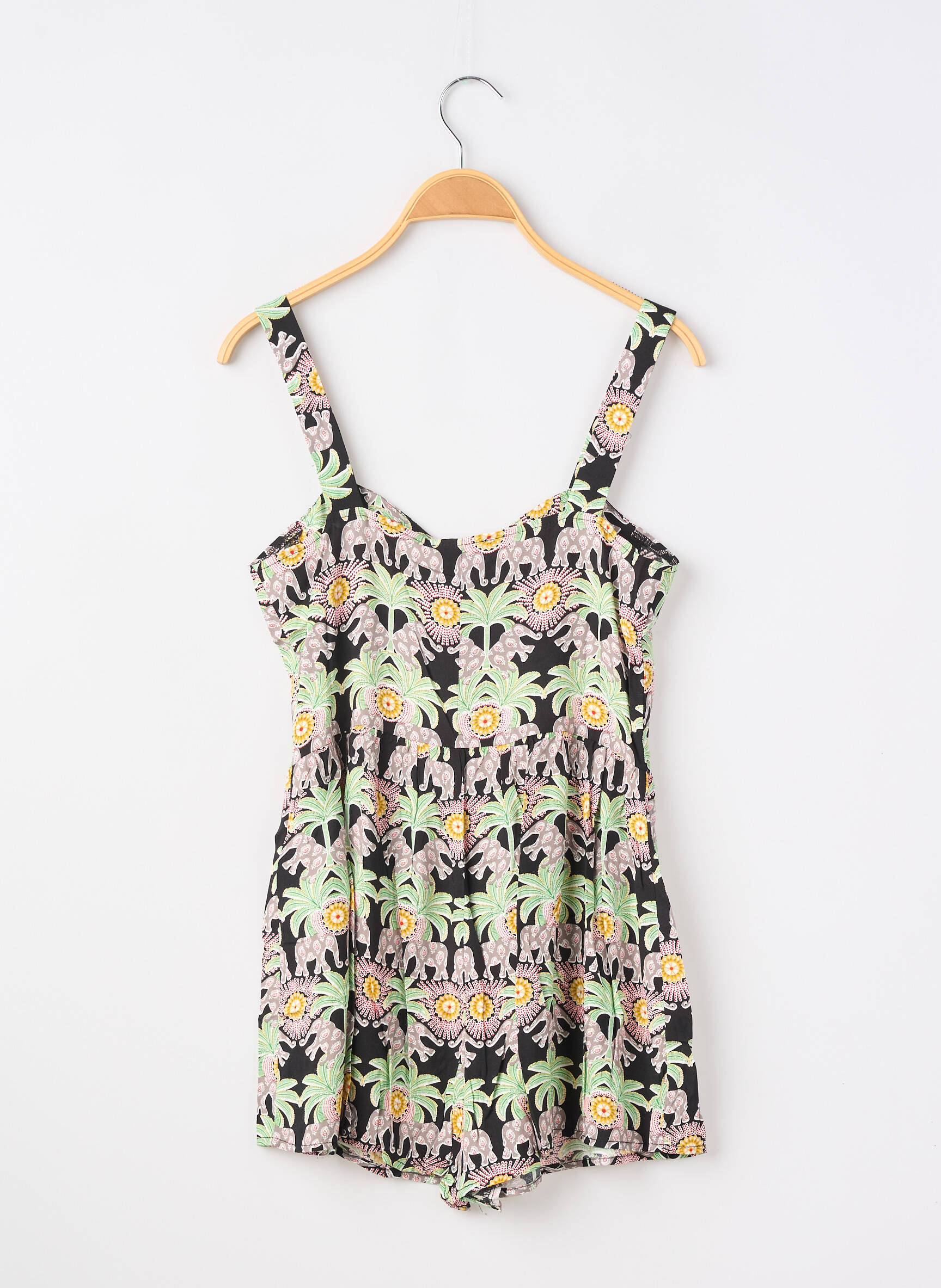 Combishort imprimé tie and dye fines bretelles noir MINI MOLLY BY MOLLY BRAKEN fille