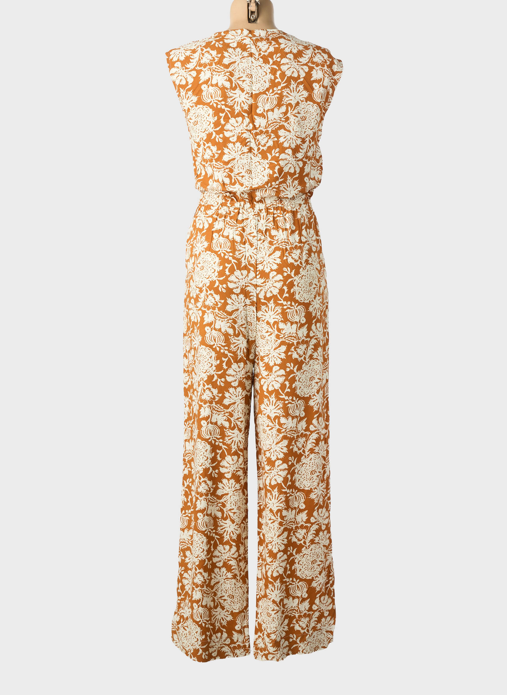 Combi-pantalon col rond manches courtes marron LE TEMPS DES CERISES fille