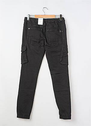 Pantalon cargo tissage popeline taille élastique noir GARCIA garçon