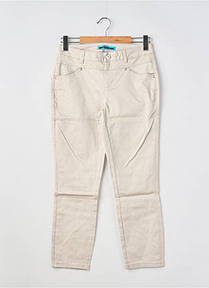 Pantalon slim tissage popeline taille normale gris STREET ONE femme