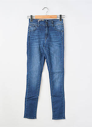 Jeans coupe slim tissage brut bleu RAW-7 fille