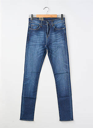 Jeans coupe slim tissage brut bleu RAW-7 fille