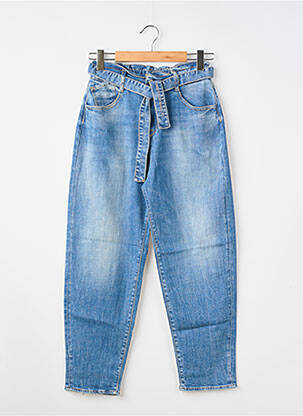Jeans coupe large poches taille élastique bleu LE TEMPS DES CERISES fille