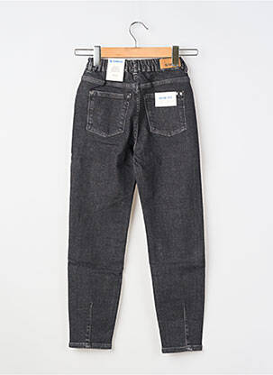 Jean coupe mom taille normale taille élastique noir GARCIA fille
