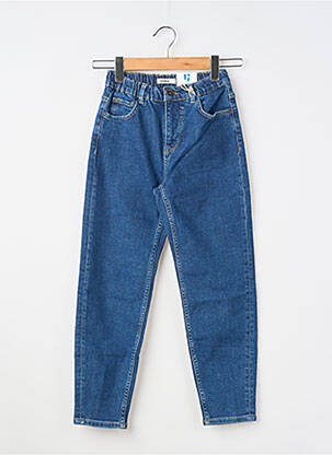 Jean coupe mom taille normale taille élastique bleu GARCIA fille