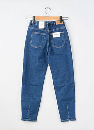 Jean coupe mom taille normale taille élastique bleu GARCIA fille