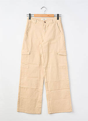 Pantalon cargo coupe droite beige GARCIA fille