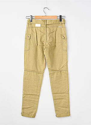 Pantalon slim tissage popeline vert GARCIA fille