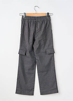 Pantalon cargo fermeture liens à nouer taille élastique noir LE TEMPS DES CERISES fille