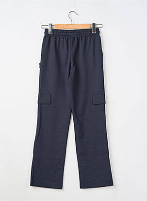Pantalon cargo fermeture liens à nouer taille élastique bleu LE TEMPS DES CERISES fille