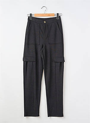 Pantalon cargo slim taille normale noir GARCIA femme