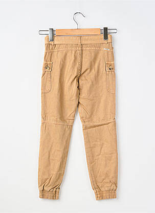 Pantalon slim tissage popeline marron GARCIA fille