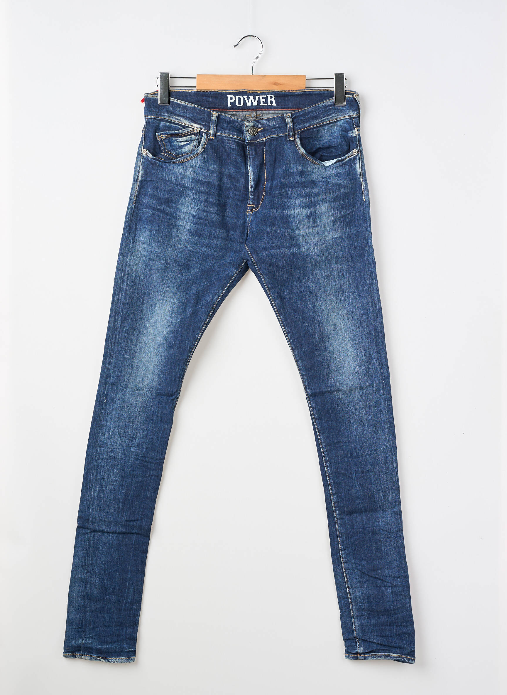 Jeans skinny tissage brut bleu LE TEMPS DES CERISES garçon