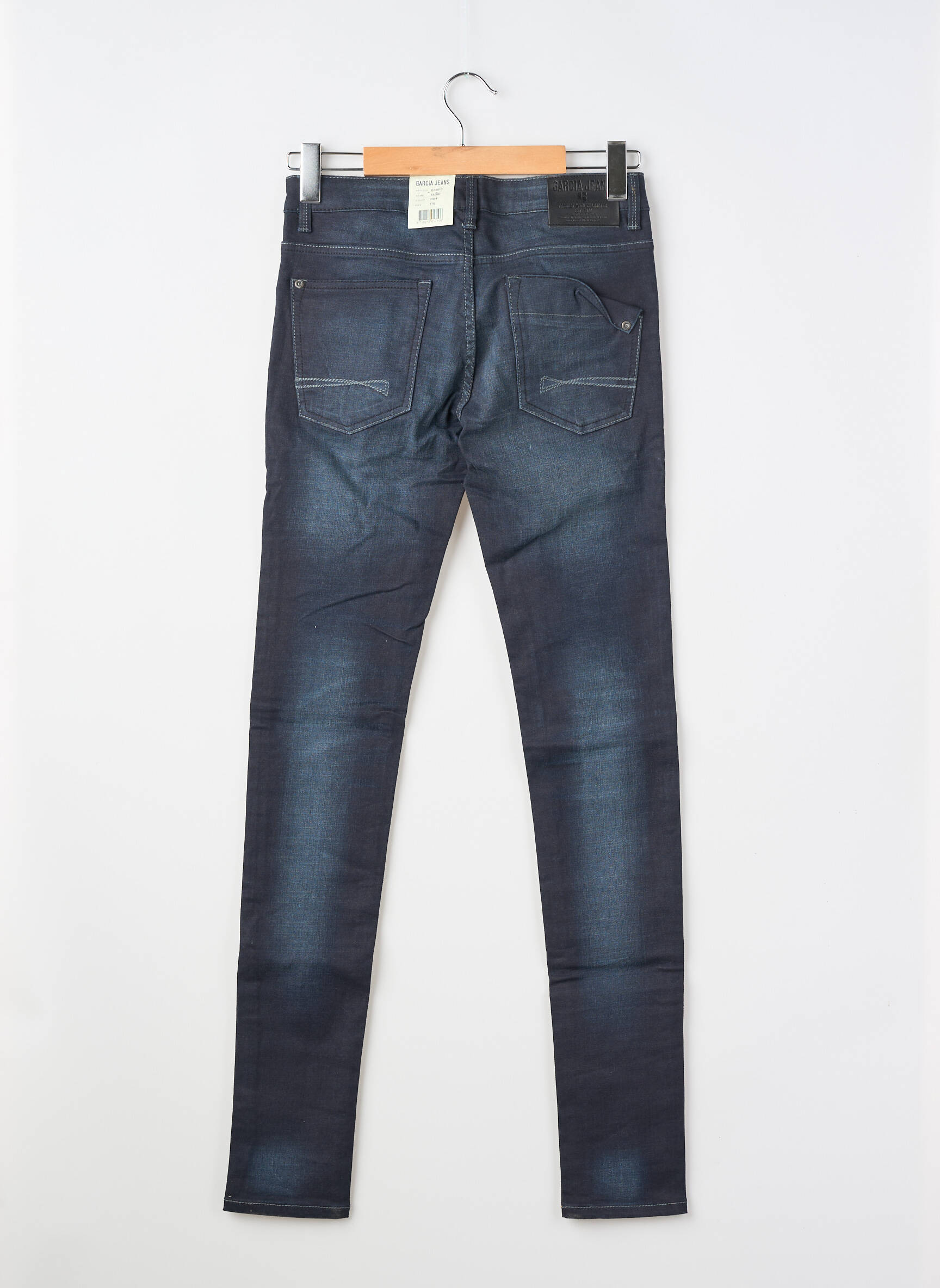 Jeans coupe slim tissage brut bleu GARCIA garçon