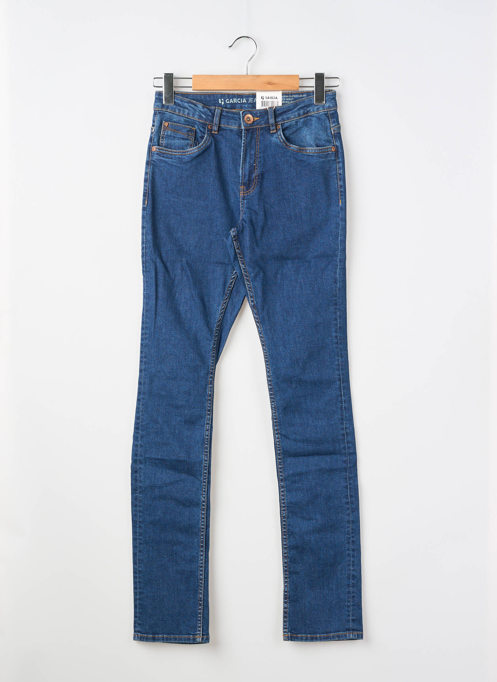 Jeans coupe slim tissage brut bleu GARCIA garçon