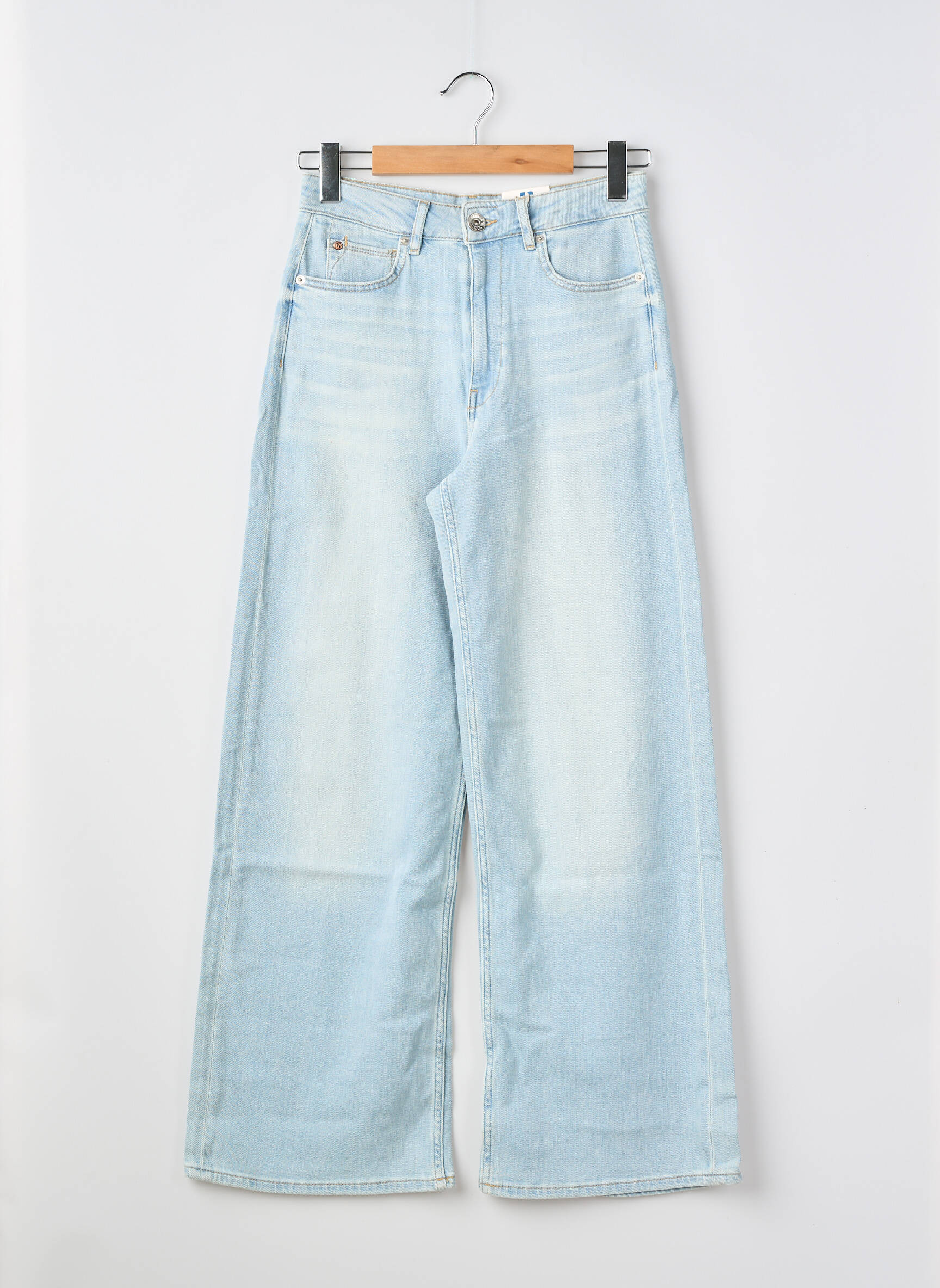 Jeans coupe large taille normale taille normale bleu GARCIA femme